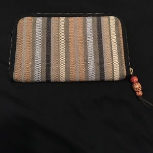 Striped Clutch Purse