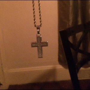 10k yellow gold 21in chain, with pendant