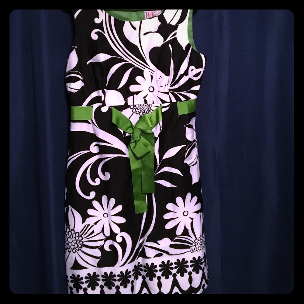 Black and White sheath dress