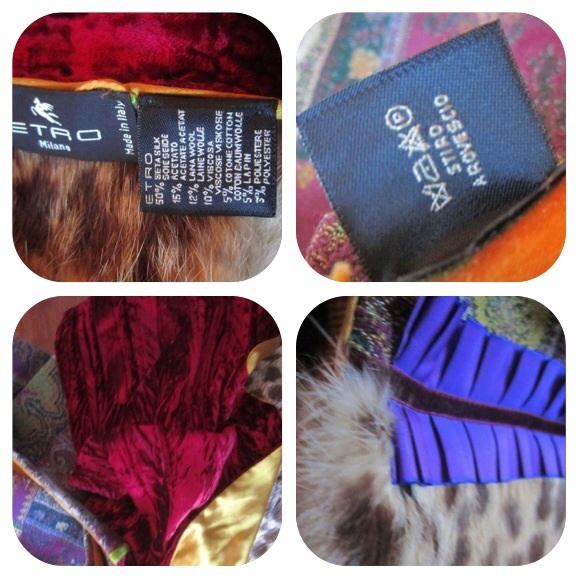 ETRO Milano Shawl Scarf Muff 50% Silk. Rare & Unusual🙂👍 - Picture 3 of 5