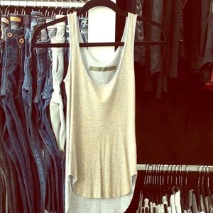 Gold/grey Intermix tank top
