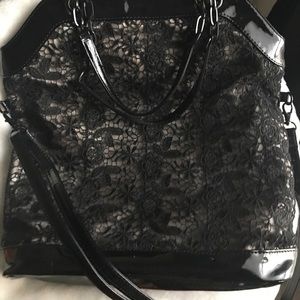 Black lace bag