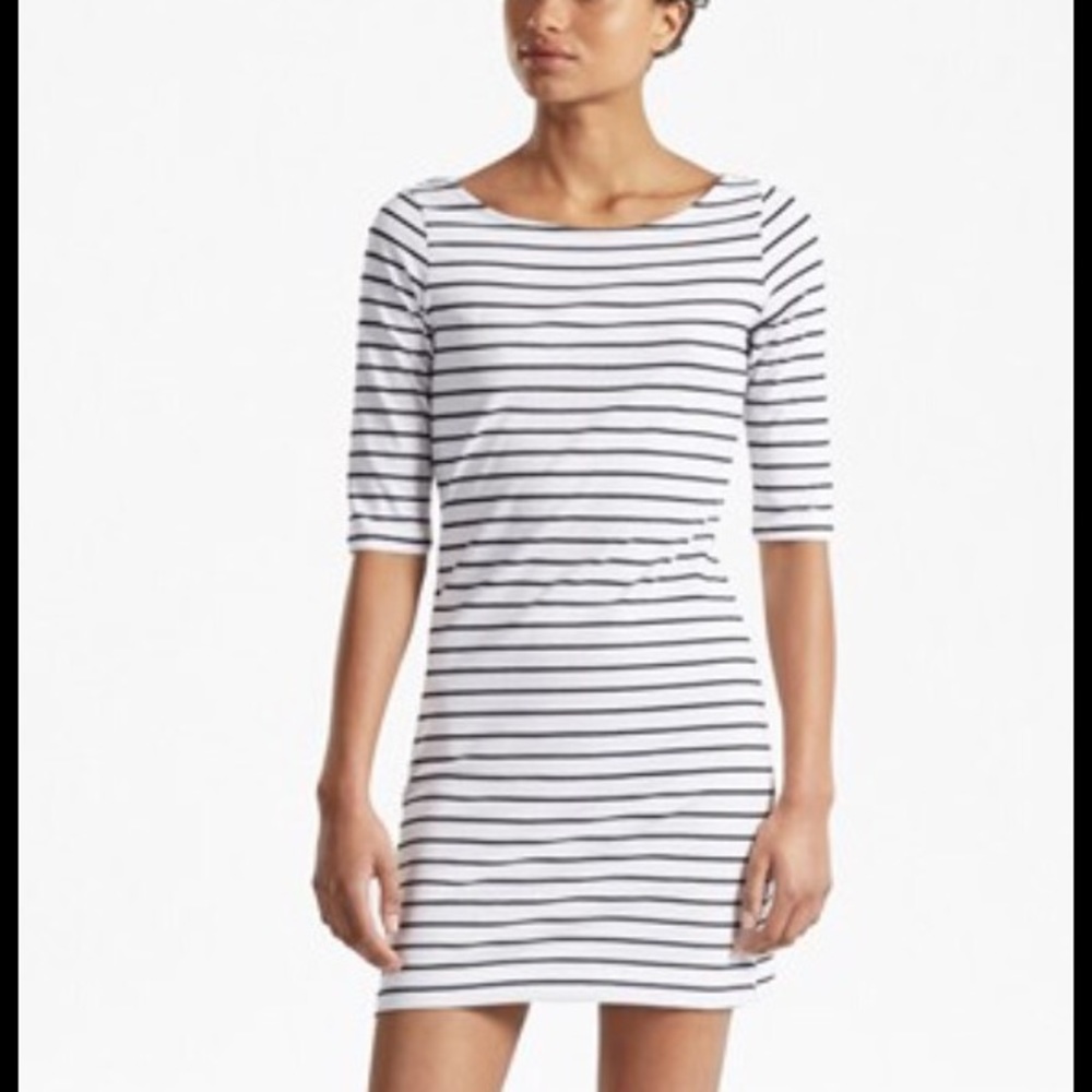 French Connection Tim Tim stripe jersey dress