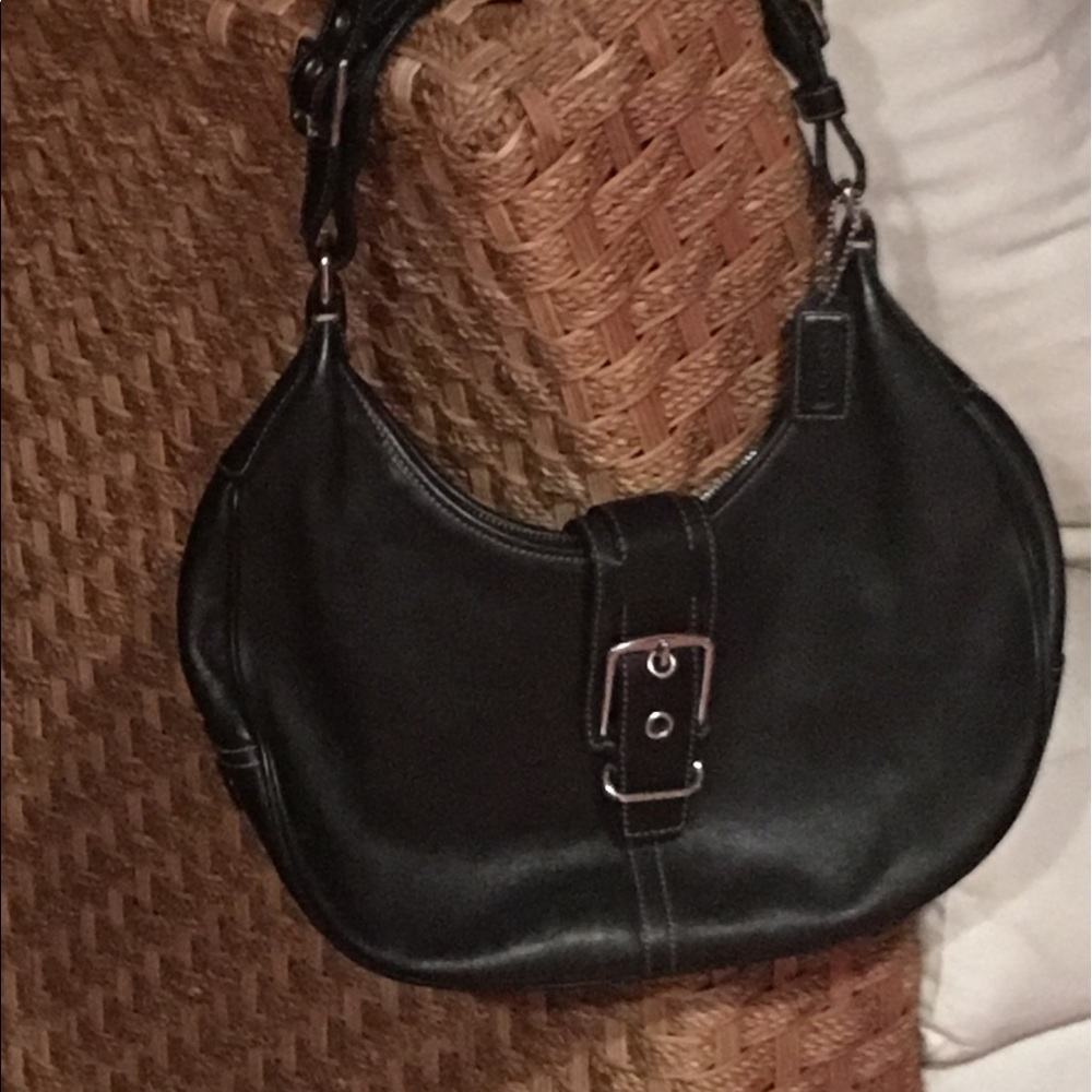 Authentic Coach black hobo purse