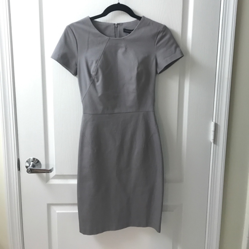 Gray Banana Republic Short Sleeve Sheath sz 0