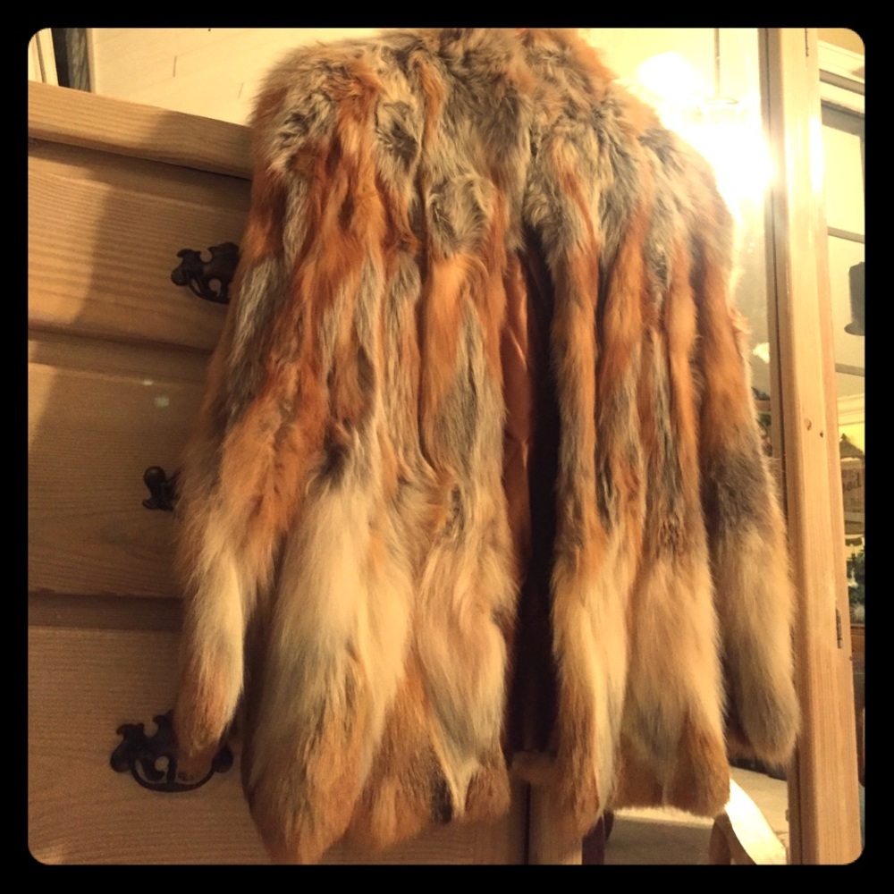 NEGOTIABLE Vintage FOX FUR Olga Furs New York Coat