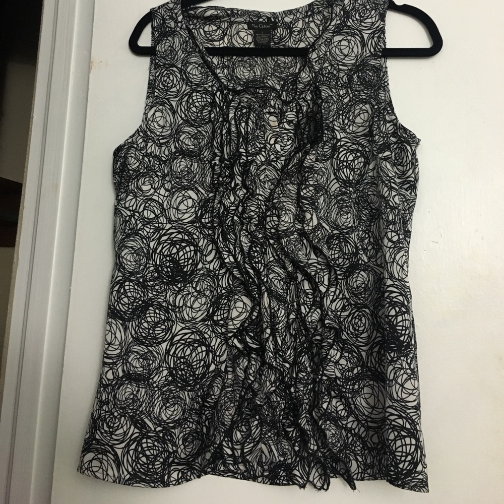 Black and White Blouse