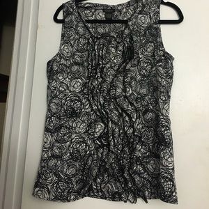 Black and White Blouse