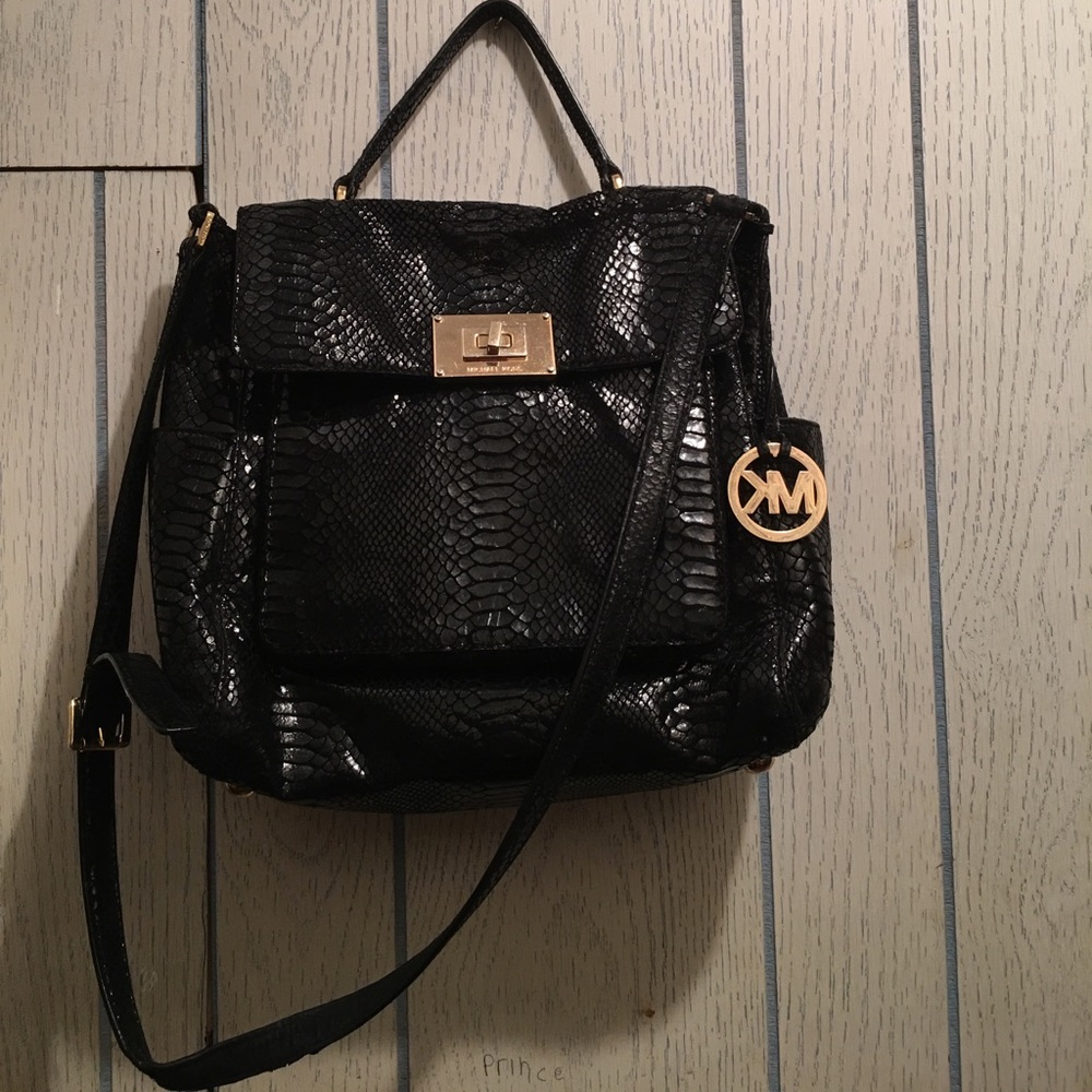 Authentic snake skin mk shoulder bag