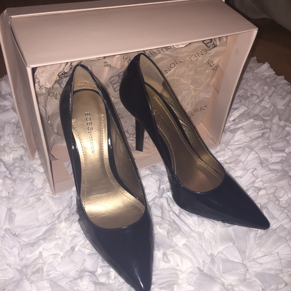 Pl- Daisey Black Patent BCBGeneration Heels