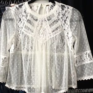 Free People lace top