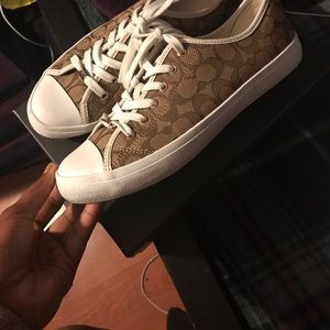 Coach sneakers bought at Macy's worn once