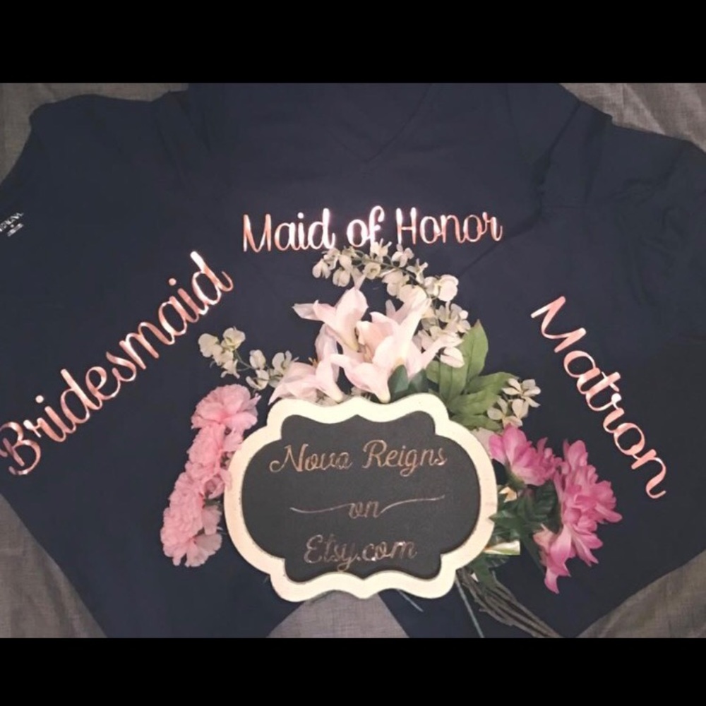 Custom bridal party shirts