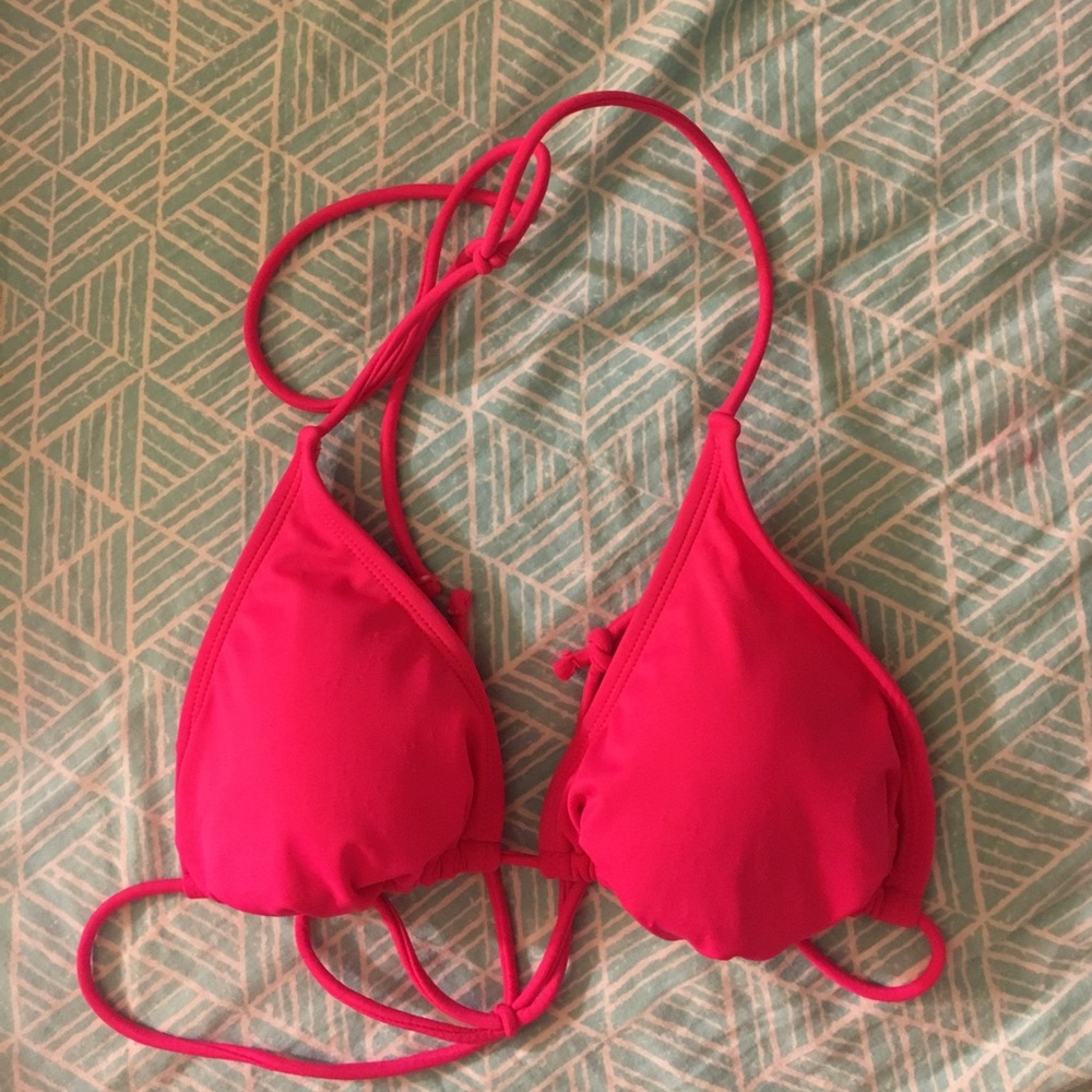 Hot pink bikini top
