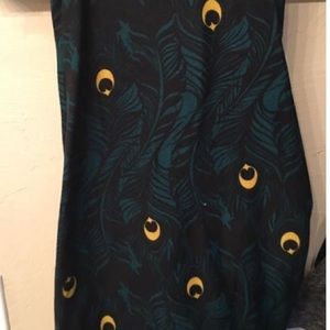 Lularoe OS NWOT Peacock Leggings