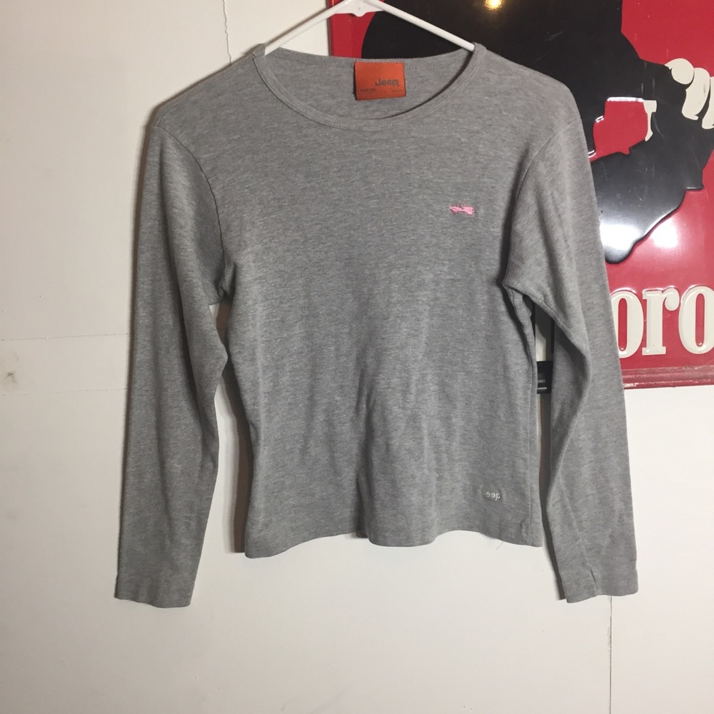 A grey Jeep long sleeve tee