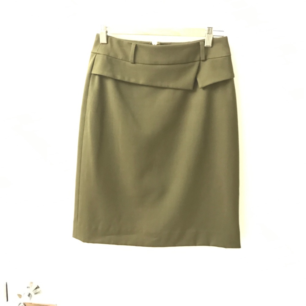 Olive Green Antonio Melani Pencil Skirt sz 0