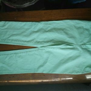 Seafoam green pants