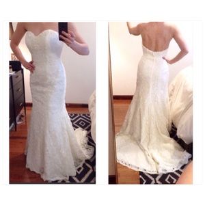 💍 DAVID'S BRIDAL Never Worn Wedding Dress. Size 8