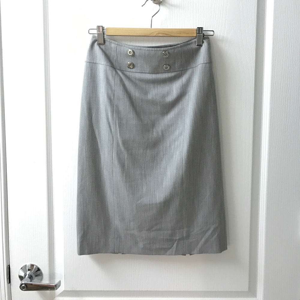 Heather Gray Antonio Melani Pencil Skirt Sz 0