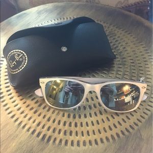 Silver Ray-Ban Wayfarers