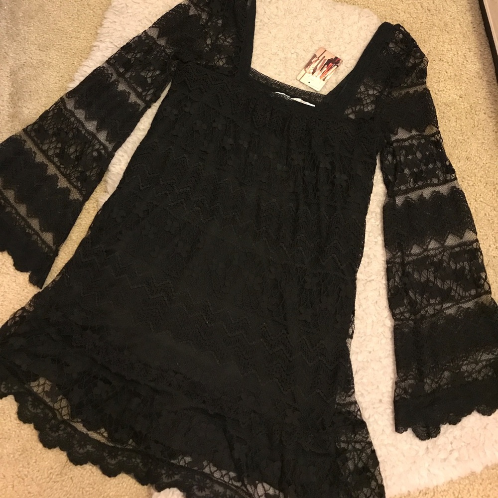 Urban Outfitters Black Lace Dress