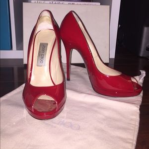 Patent Leather Red Jimmy Choos