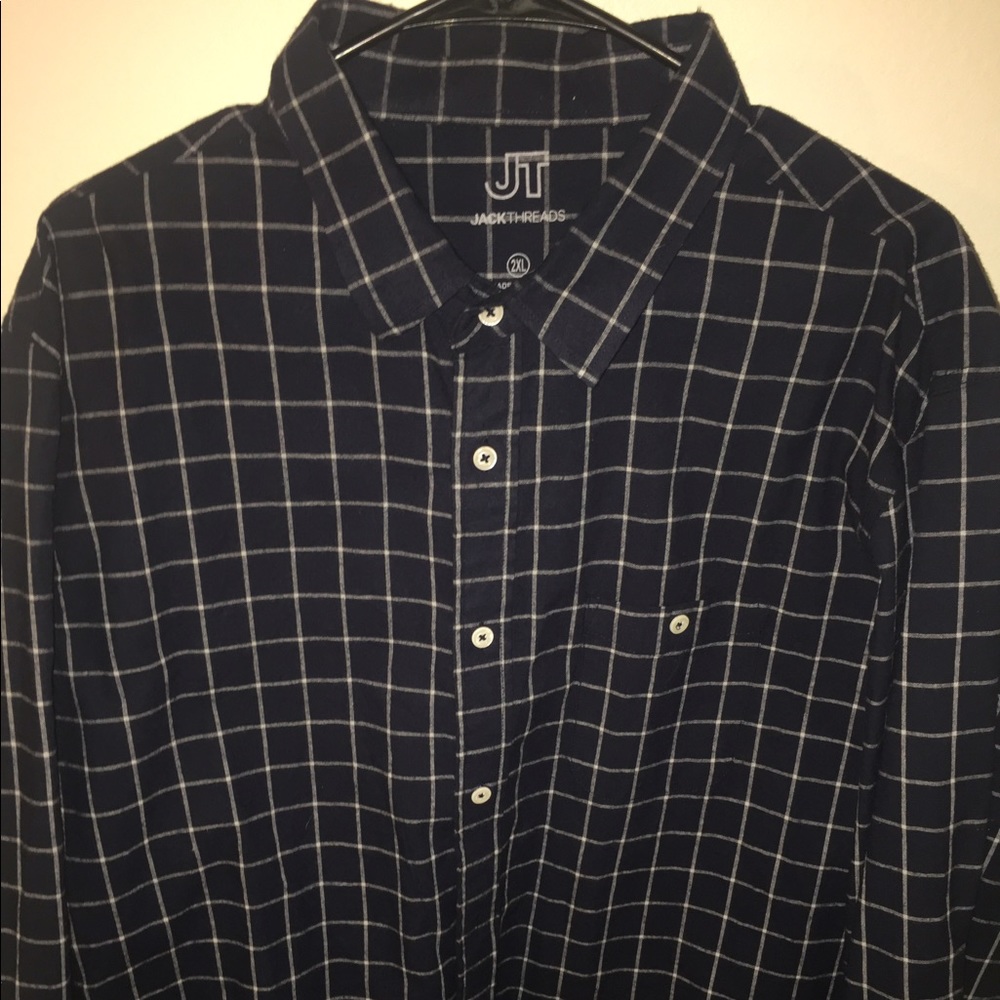 Navy Blue JackThreads Button Down