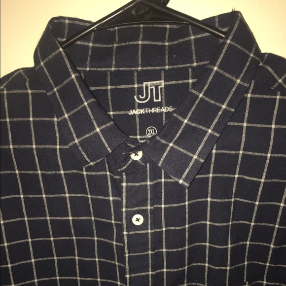 Navy Blue JackThreads Button Down - Picture 2 of 2