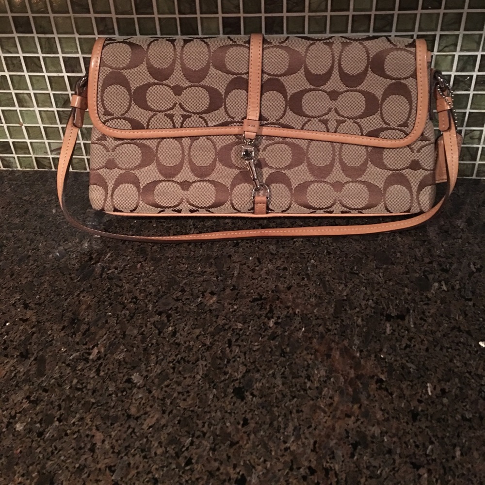 Authentic Coach logo bag small