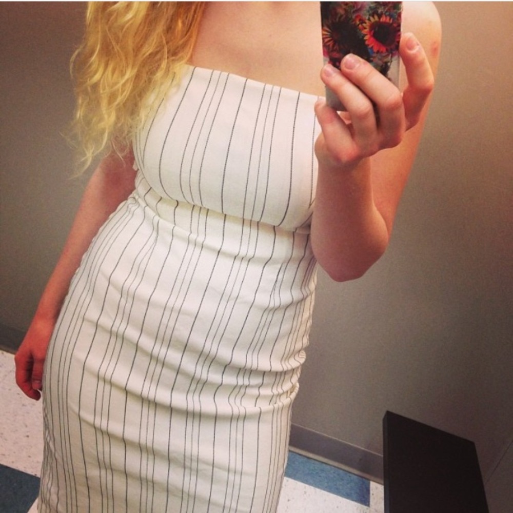 Express Strapless Dress