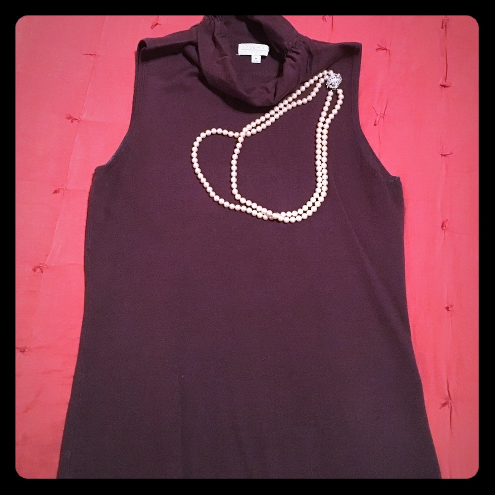 Plum turtle neck tank