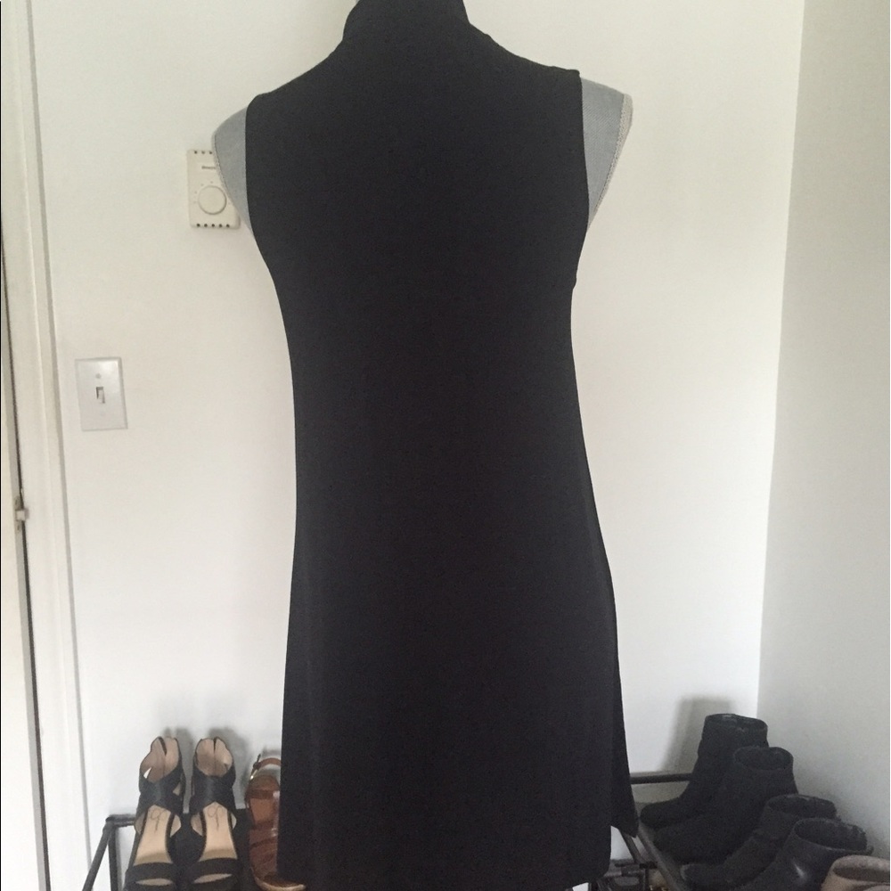✨2XHP✨ MOCK NECK SLEEVELESS DRESS BLACK SIZE SML - Picture 5 of 6