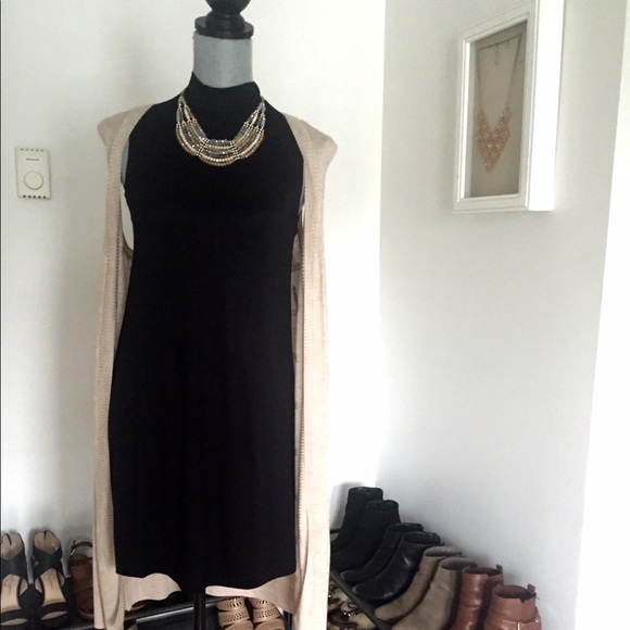 ✨2XHP✨ MOCK NECK SLEEVELESS DRESS BLACK SIZE SML - Picture 2 of 6