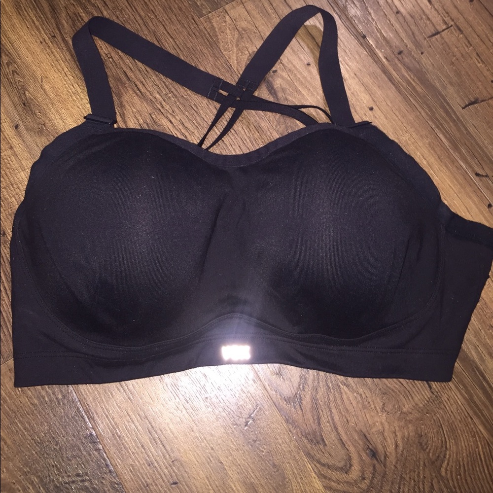 Victoria's Secret Black Racer back Sports Bra 38D