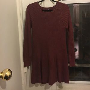 Flowy sweater dress