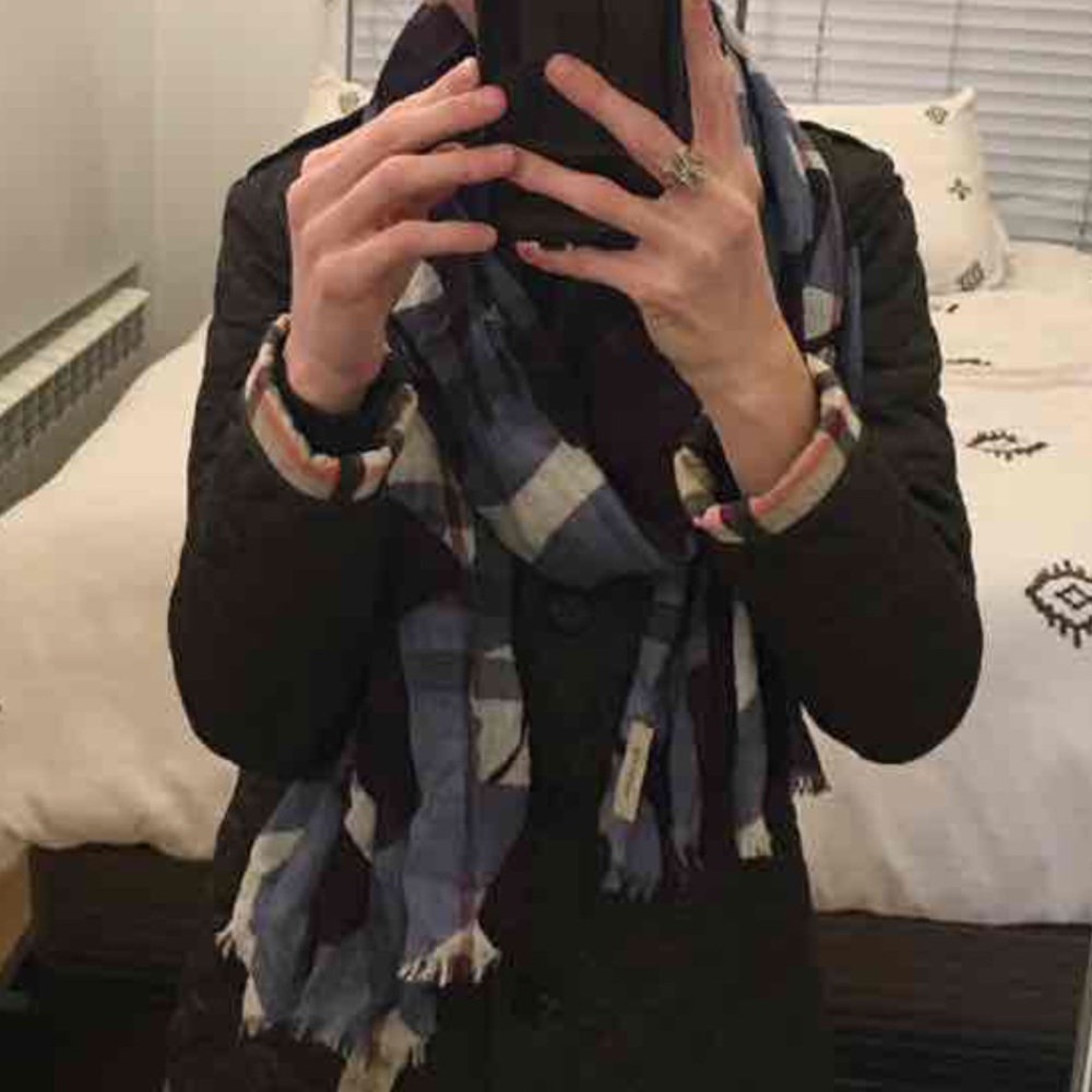 Burberry painted camo scarf