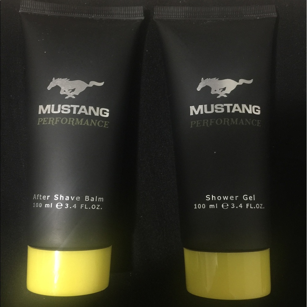 New Mustang 3.4 oz after shave and shower gel