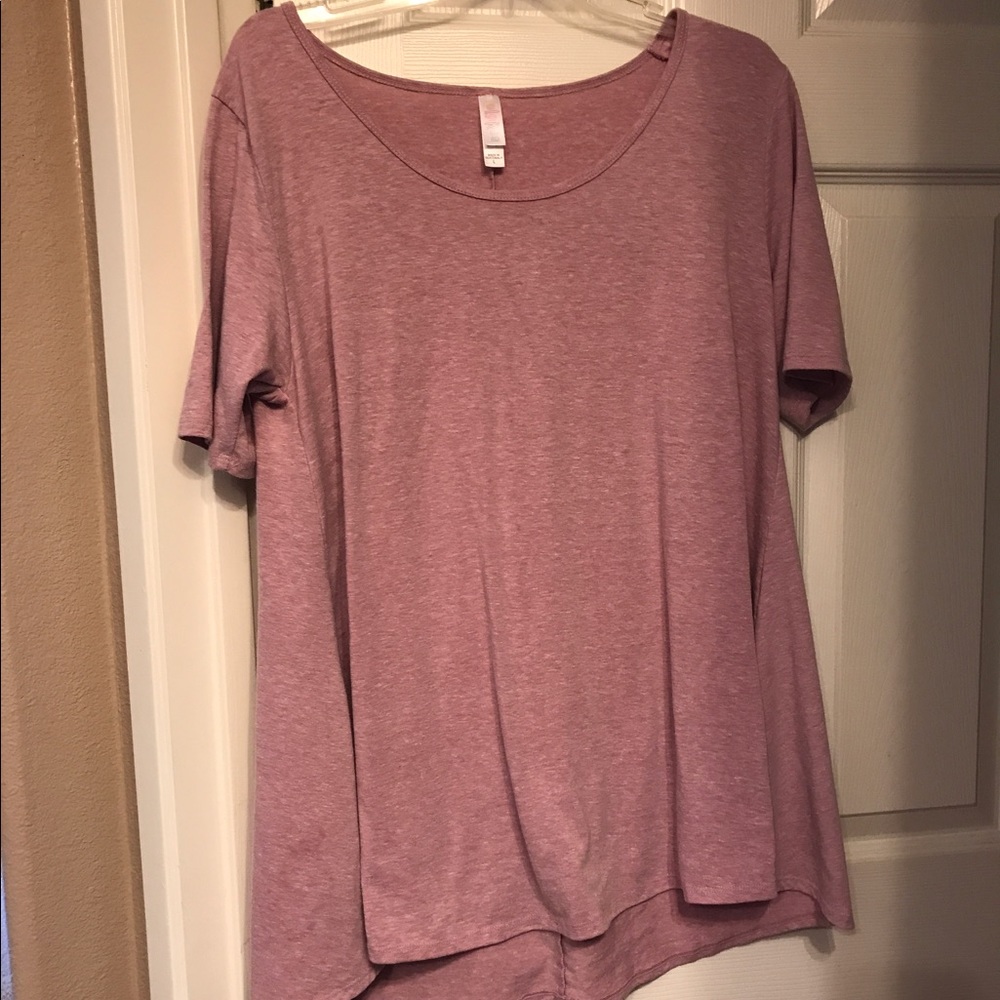 LuLaRoe Rose colored Perfect T Size Large
