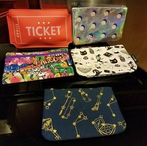 Five Makeup Bags/Clutches!