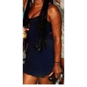 Navy Blue Summer Mini Dress