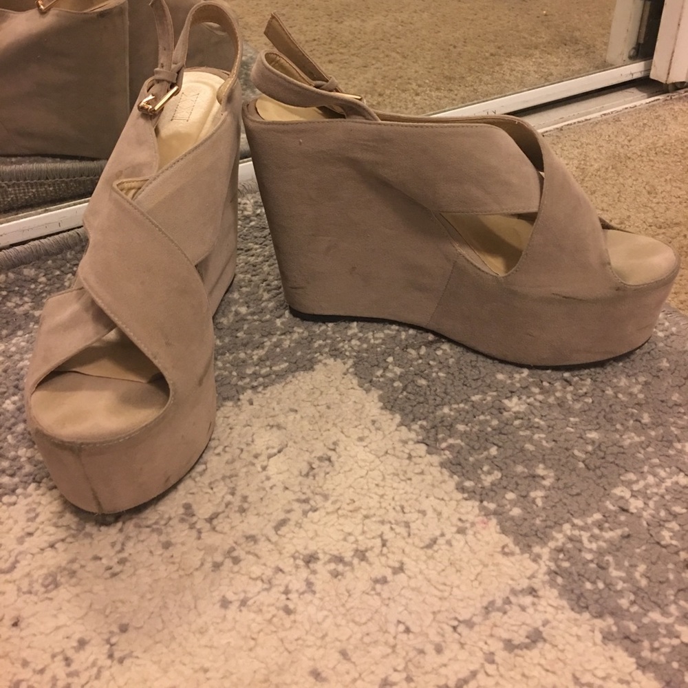 Super sexy faux suede summer wedges