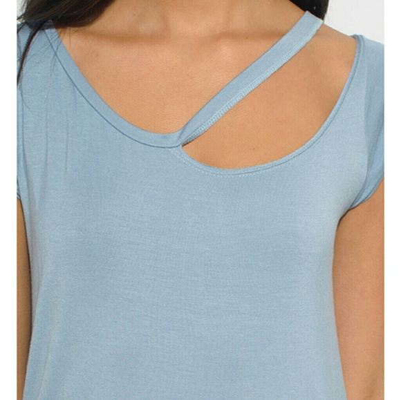 Light blue mini dress - Picture 3 of 4