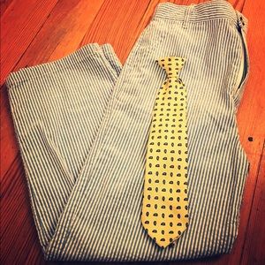 Boys seersucker dress pants size 7.