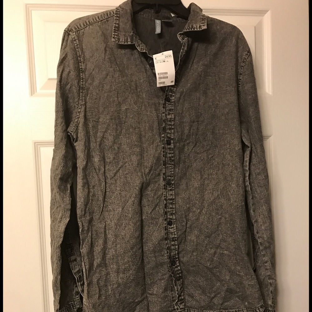 Retro/Acid Wash H&M Button Up