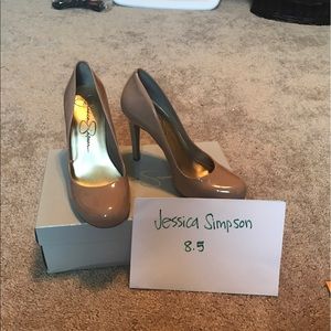Jessica Simpson tan heels