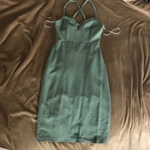 Olive green dress