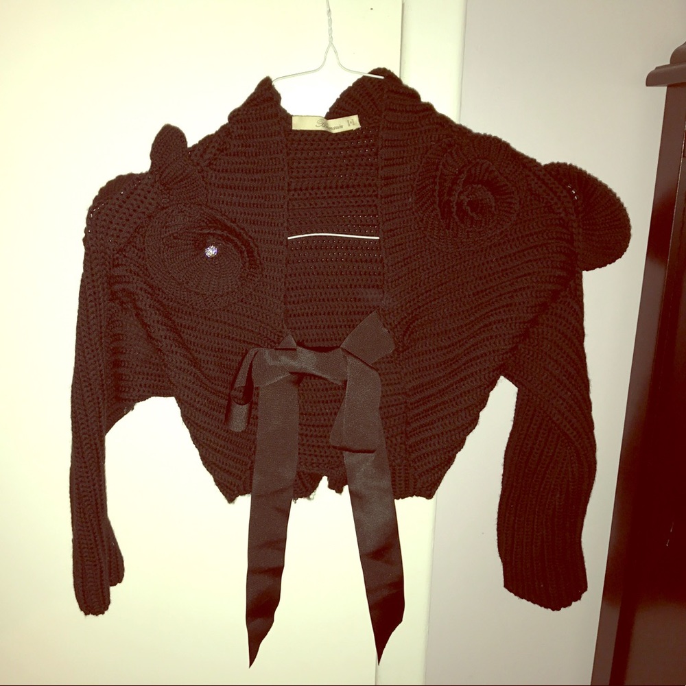 Blumarine 100% virgin wool bolero cardigan