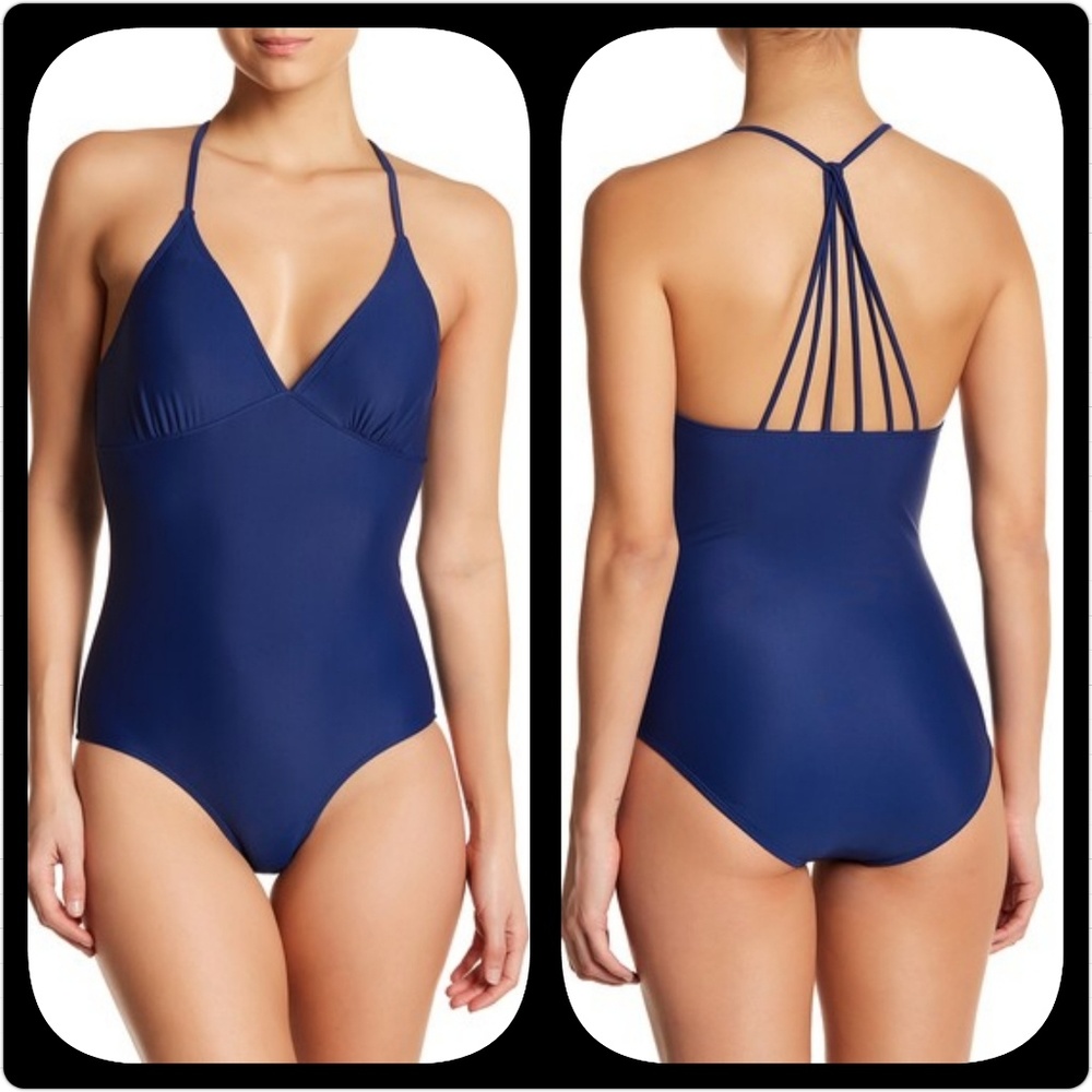 Blue One Piece Swim Suit