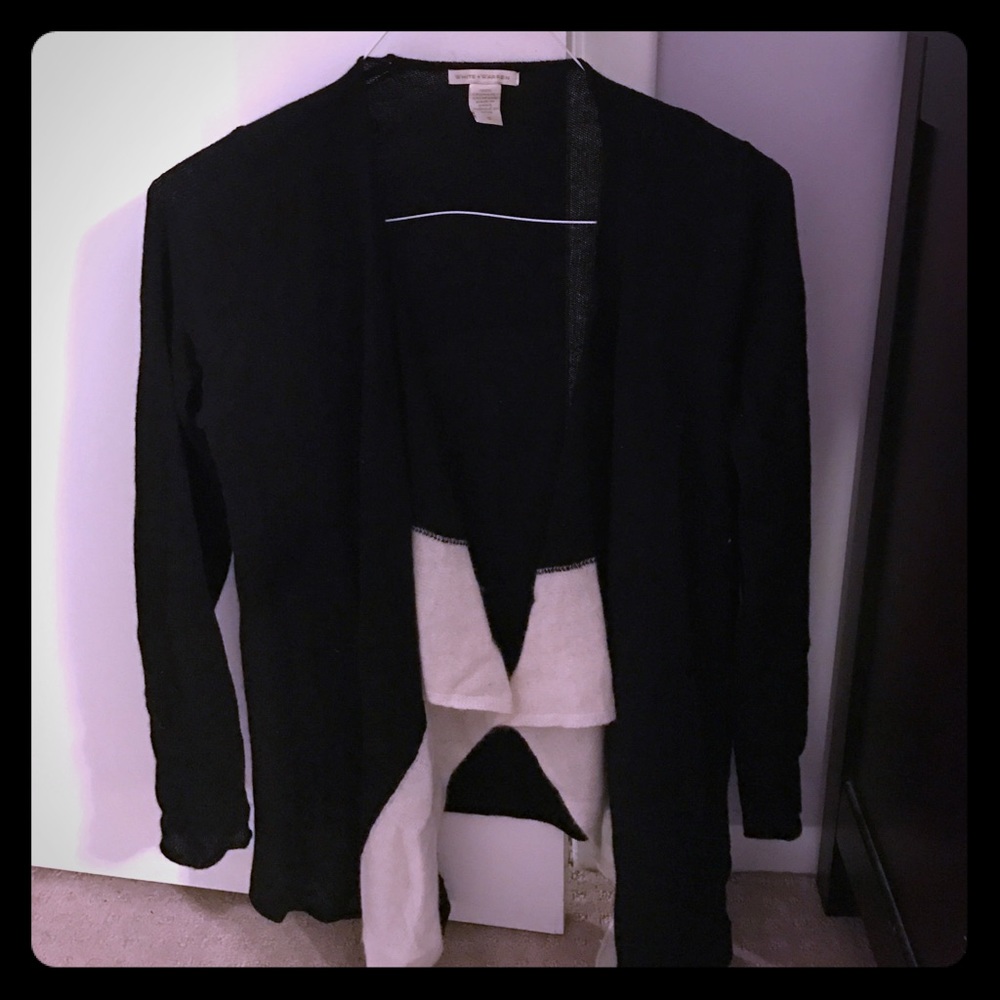 White and warren 100% cashmere cardigan